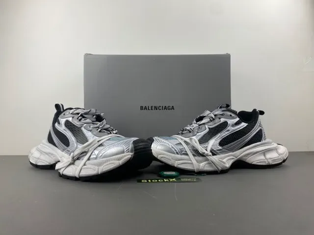 Silver and Black Chunky Lifestyle Sneaker 13