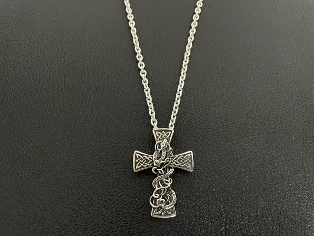Silver Black Metal Curb Chain Necklace 7