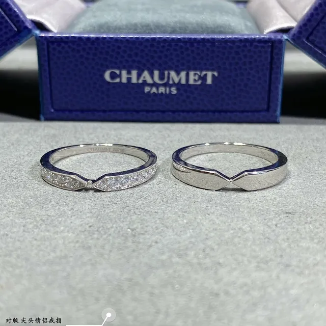 Silver Gold Geometric Twisted Band Pavé-Set Stones Ring 4