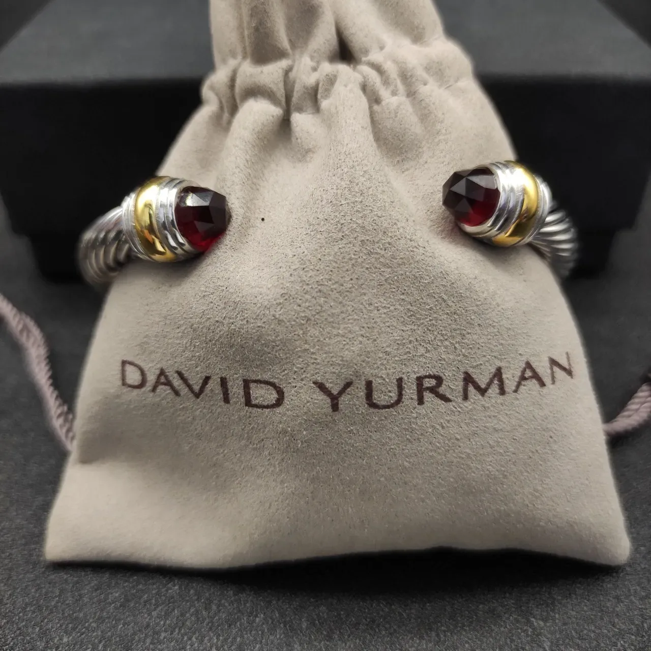 Silver Gold Twisted Cable Cuff Bracelet 4