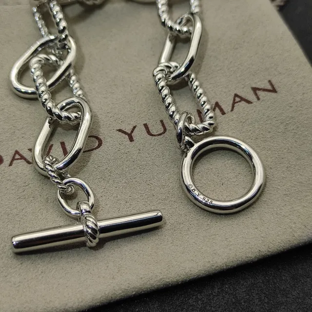 Silver-Tone Rope-Link Toggle Clasp Bracelet 5