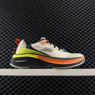 Skechers GO RUN بيج متعدد الألوان كعب منصة سميك حذاء كاجوال سميك