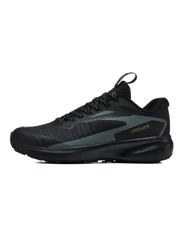 SREGIEK Move Alpha Lite Black Gray Low-Top Mesh Upper Sneakers 6