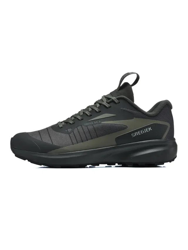 SREGIEK Move Alpha Lite Black Gray Low-Top Mesh Upper Sneakers 8