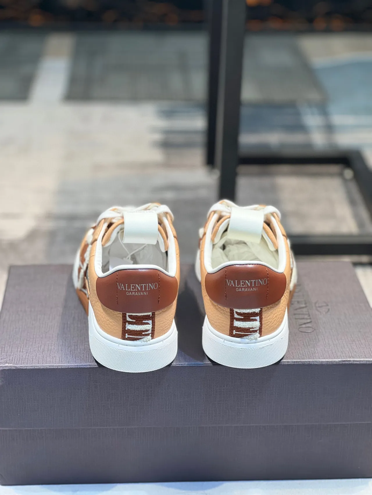 Tan and Brown Strap Detail Lifestyle Sneaker 2