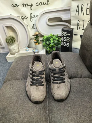 Taupe Suede-Textured Lace-Up Lifestyle Sneakers 10