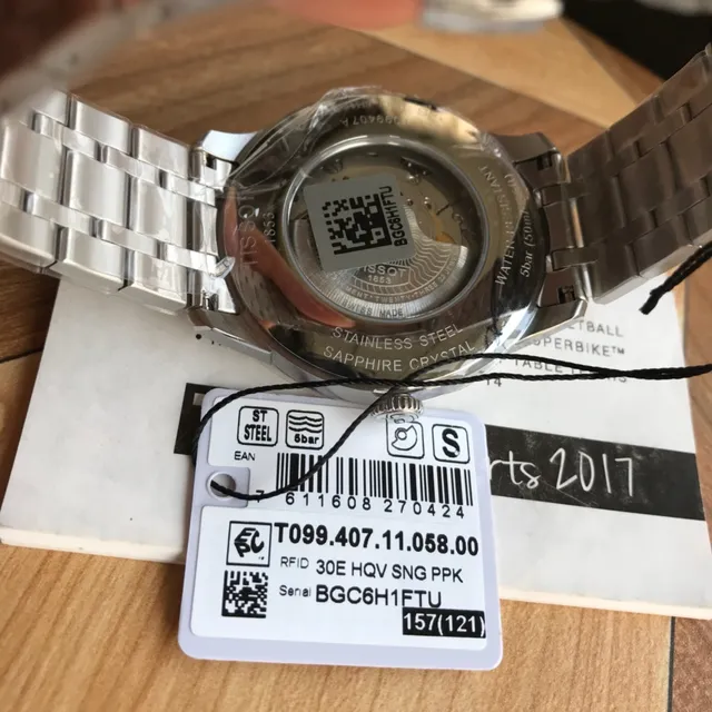 Tissot Chemin Des Tourelles Powermatic 80 Relógio mecânico de mostrador preto 5