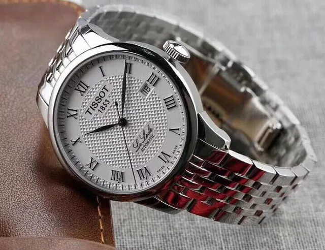 Tissot Le Locle Automatic Silver-Tone Stainless Steel White Dial Mechanical Watch 3