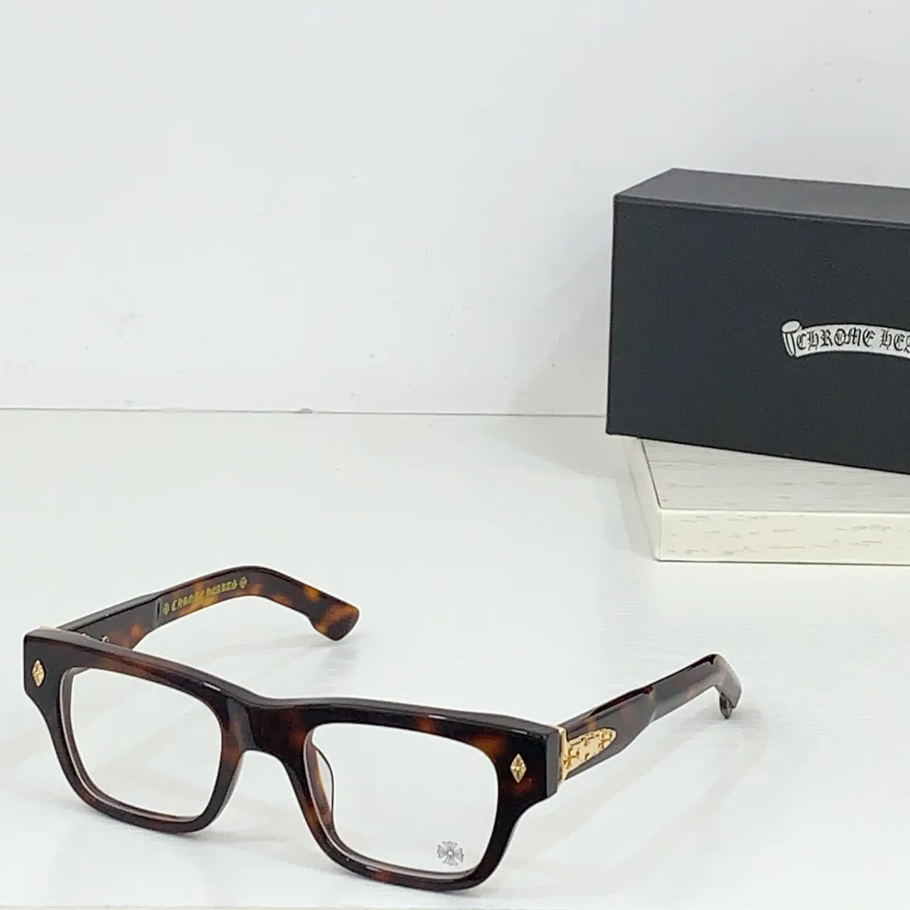 Translucent Olive-Brown Rectangular Acetate Optical Glasses 7