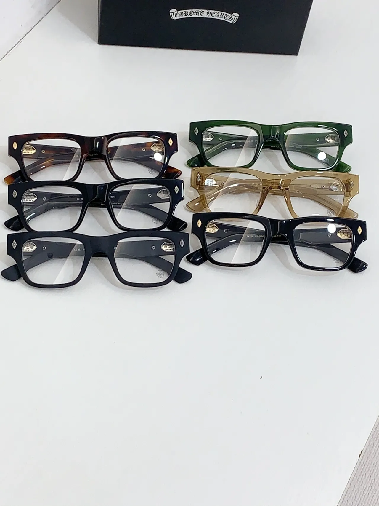Translucent Olive-Brown Rectangular Acetate Optical Glasses 8