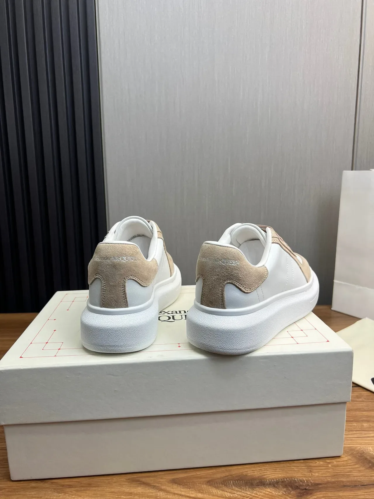 Two-Tone Suede and Leather Platform Lifestyle Sneakers 5