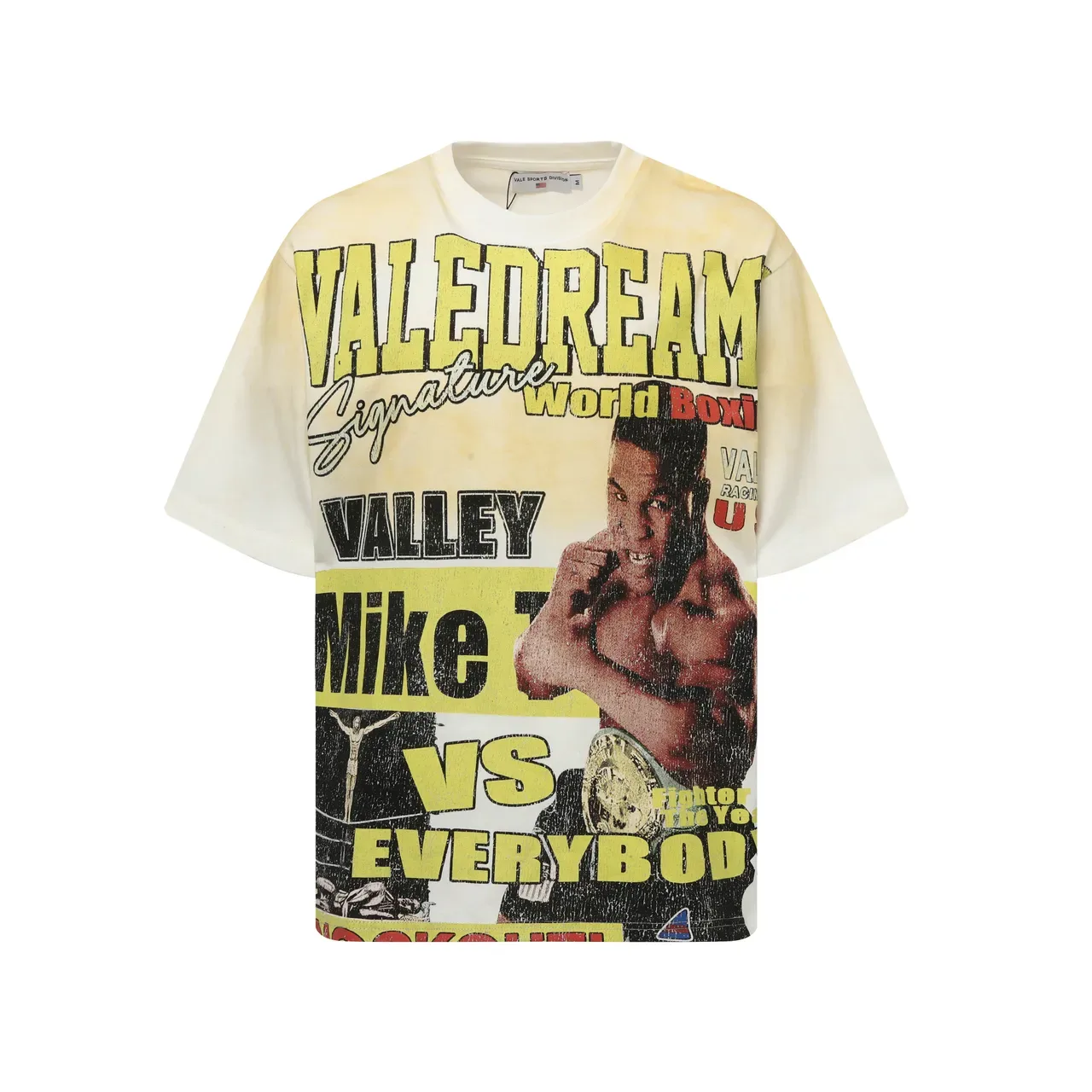 Vale Sportswear Oversized Acid-Wash Boxing Graphic T-Shirt 6
