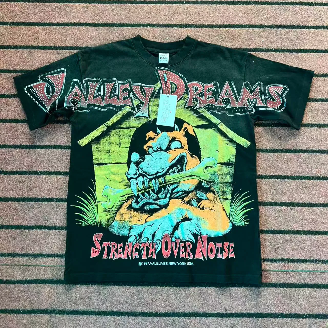 Vale Valley Dreams Strength Over Noise Graphic T-Shirt 2