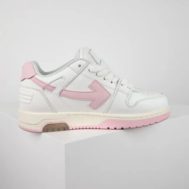 White and Pink Arrow-Side Panel Lifestyle Sneaker 7