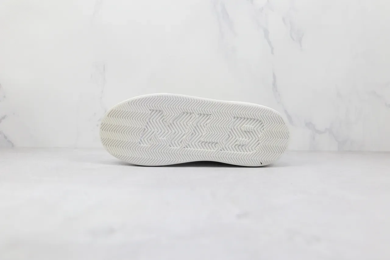 White Black Gold NY Logo Platform Sneaker 4