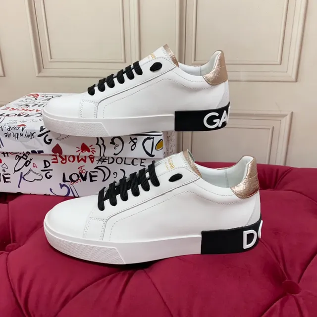 White Gold Leather Upper Black Laces Lifestyle Sneakers 9