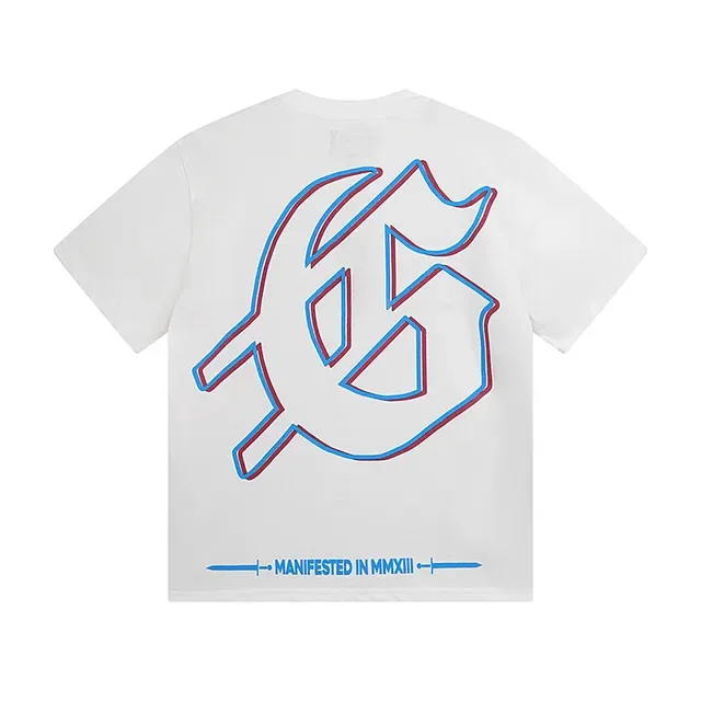 White Graphic-Print Double-Sided T-Shirt 3