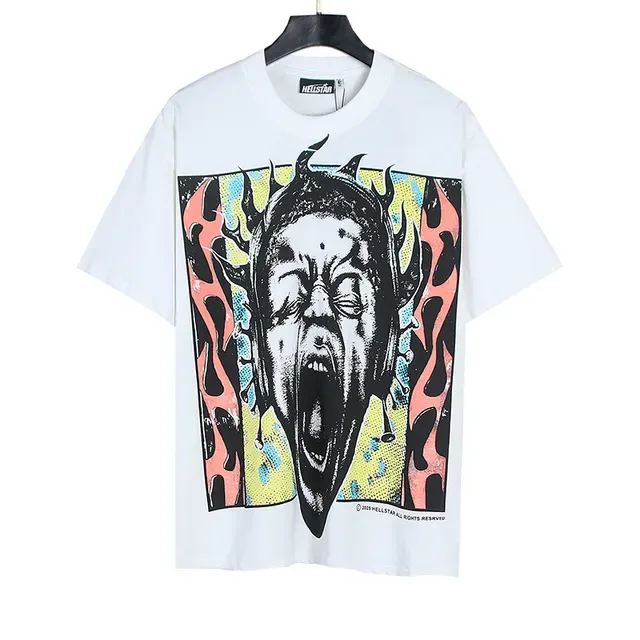 White Graphic-Print Oversized Double-Sided T-Shirt 2