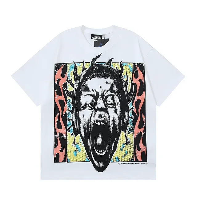 White Graphic-Print Oversized Double-Sided T-Shirt 5