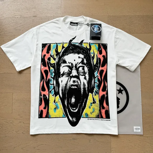 White Graphic-Print Oversized Double-Sided T-Shirt 9