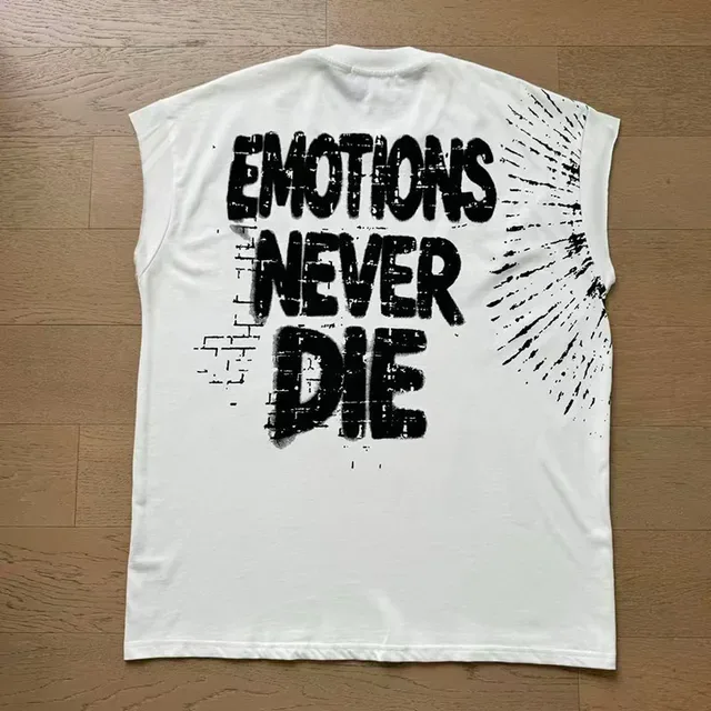 White Graphic-Print Sleeveless Cropped Vest Top 7