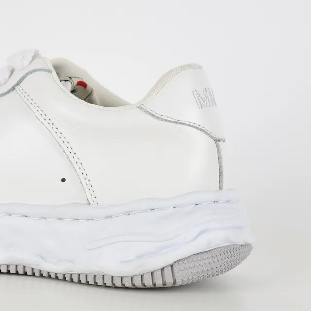 White Leather Low-Top Lifestyle Sneakers 4
