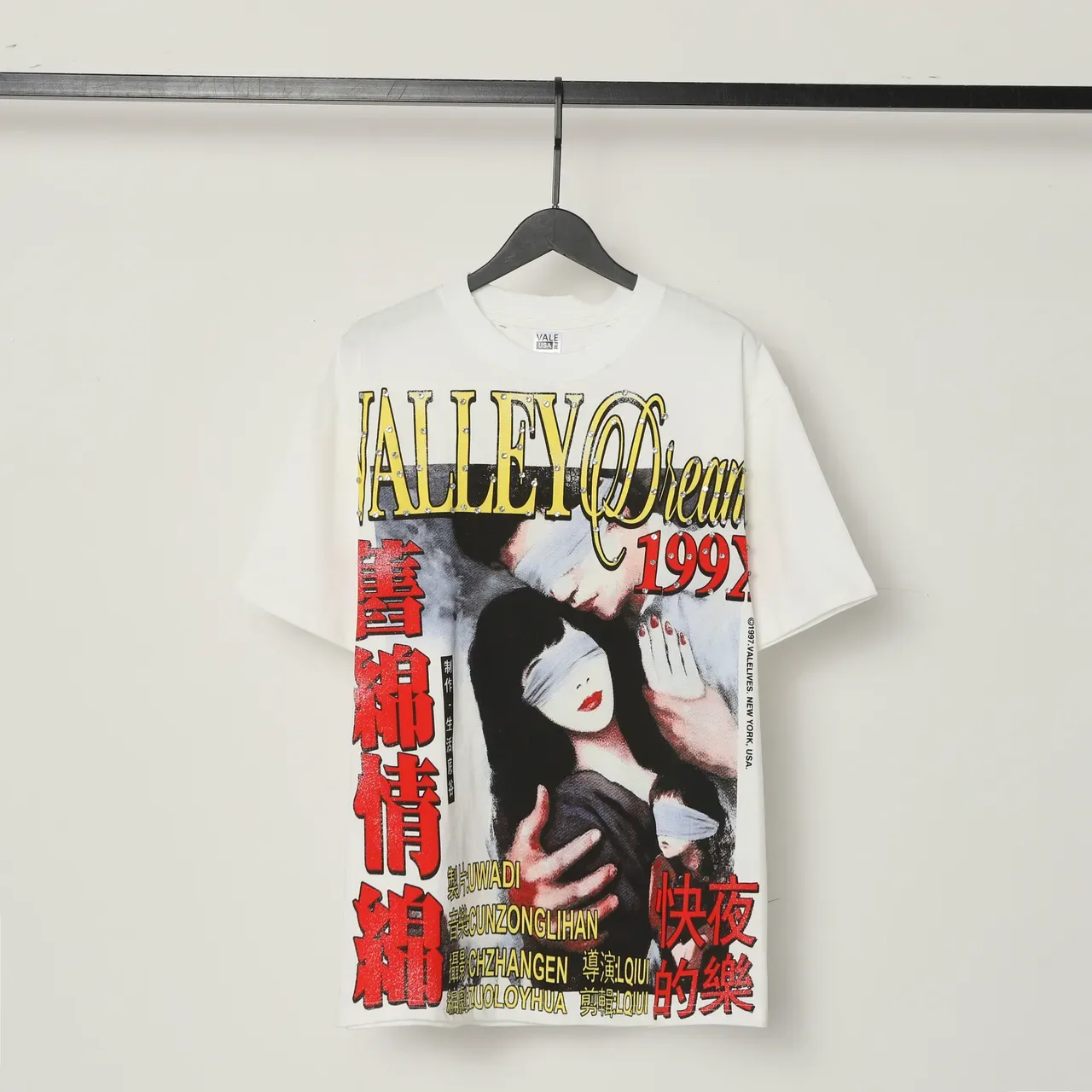 White Red Oversized Fit Graphic-Print Front T-Shirt 2