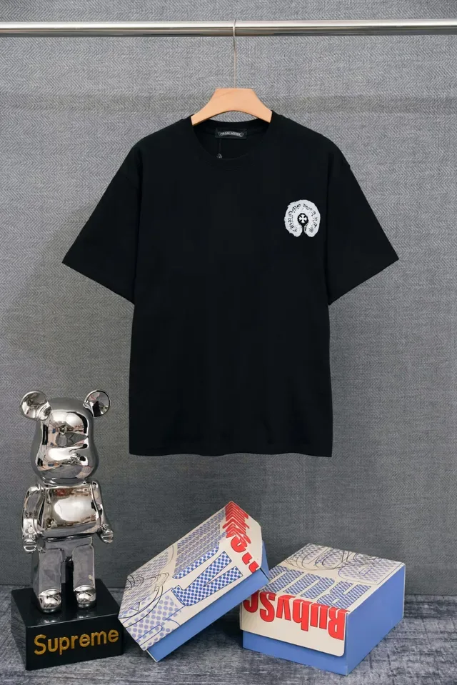 White Relaxed Fit Embroidered Chest Logo T-Shirt 3