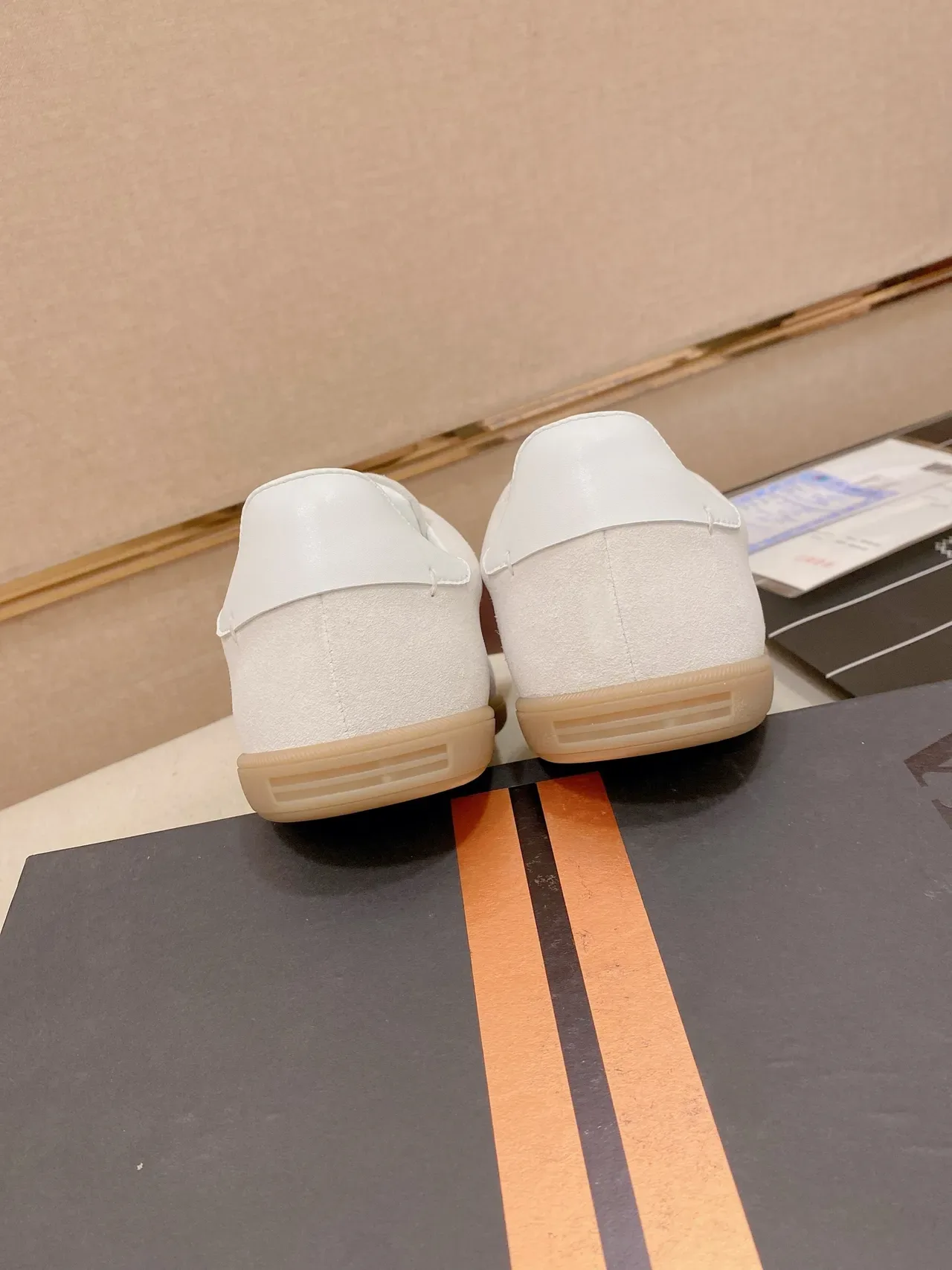 White Suede Low-Top Lifestyle Sneaker 3
