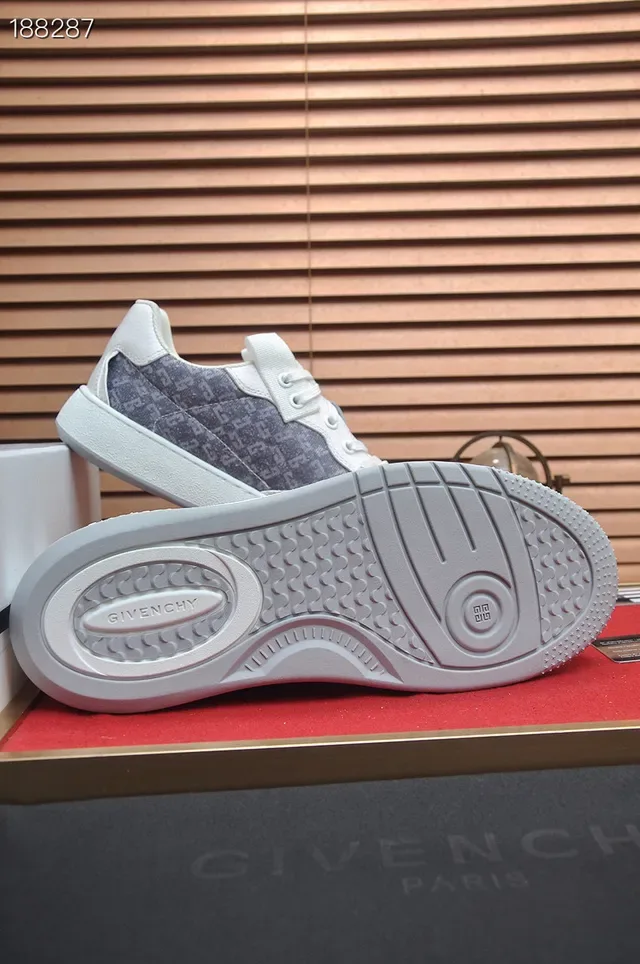 Givenchy City Sport White and Gray Monogram Lifestyle Sneakers 2
