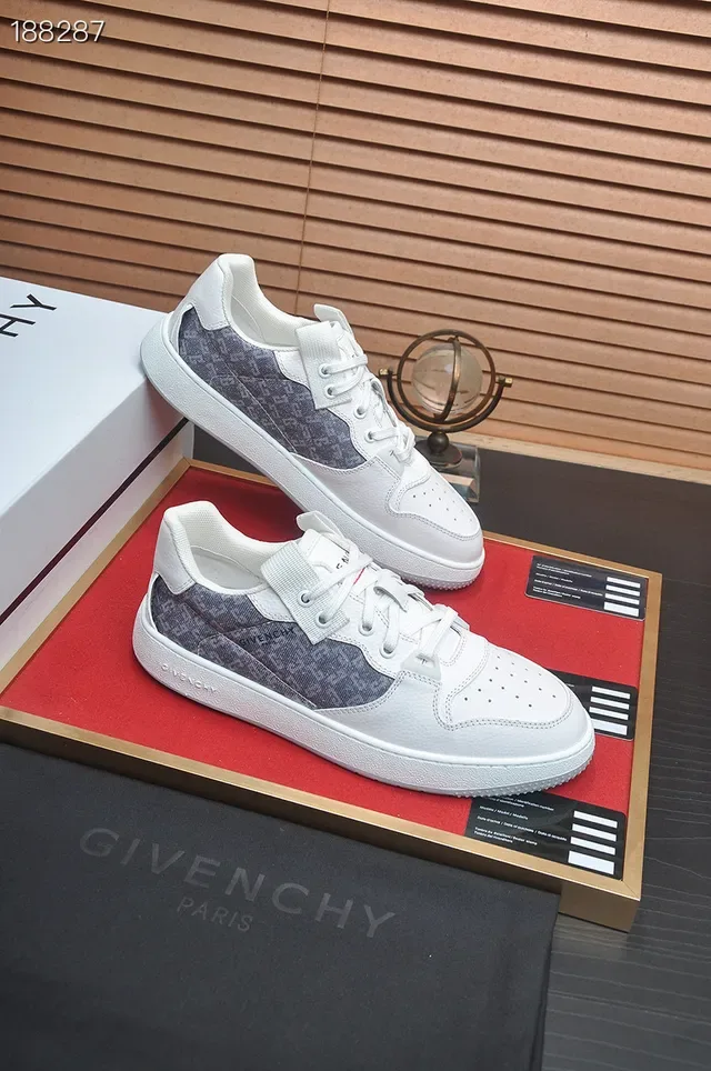 Givenchy City Sport White and Gray Monogram Lifestyle Sneakers 6