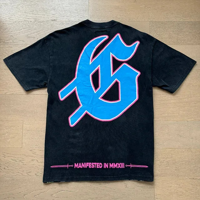 Godspeed Black Blue Graphic-Print Oversized Fit T-Shirt 7