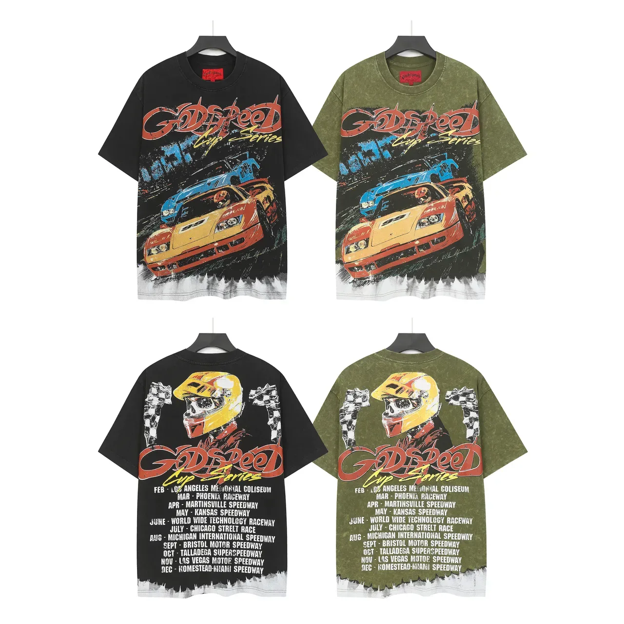 Camiseta oversized Godspeed Cup Series com estampa de corrida 2
