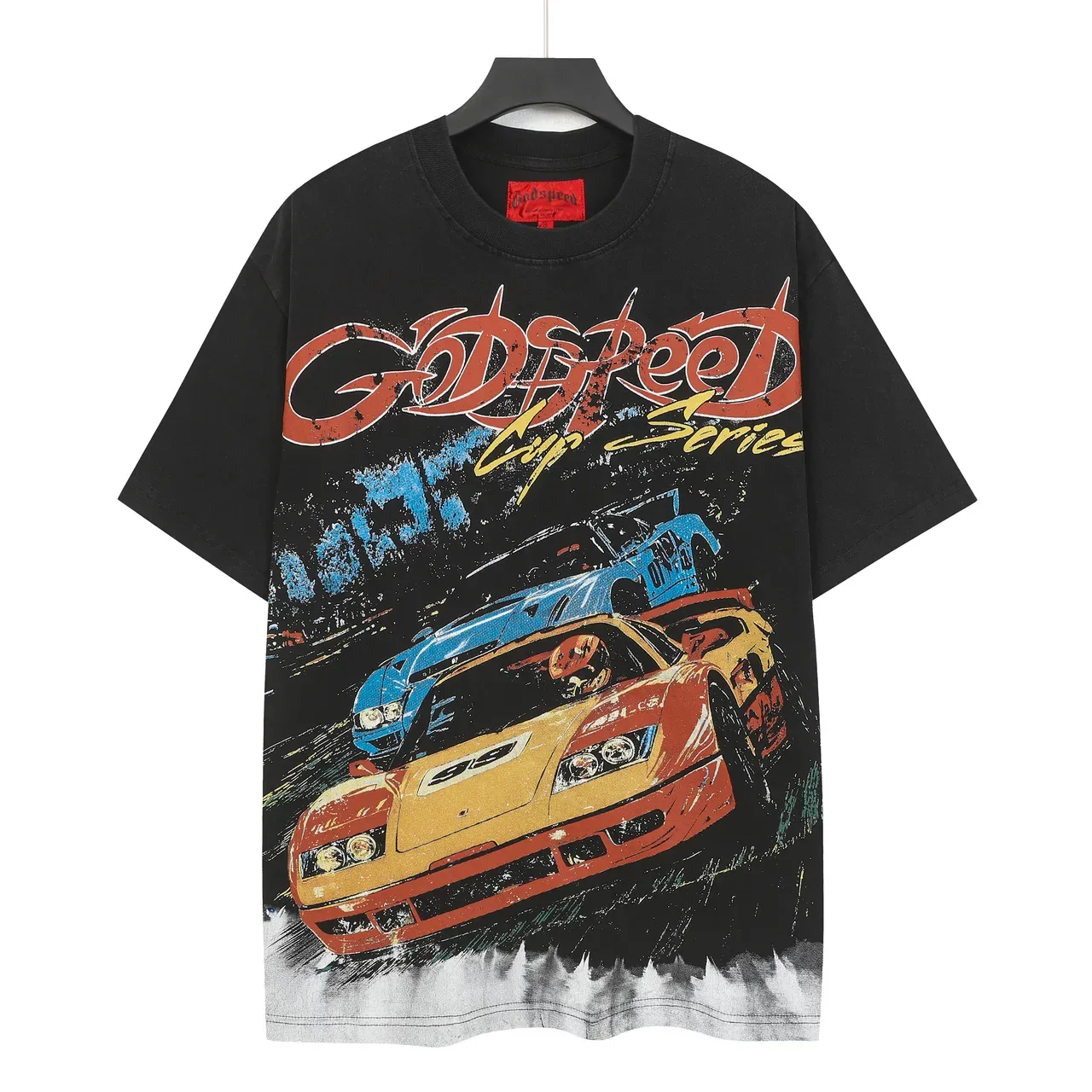 Camiseta oversized Godspeed Cup Series com estampa de corrida 3