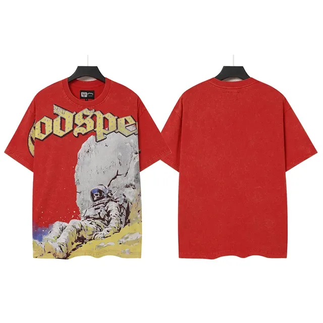 Godspeed Graphic Print Crew Neck T-Shirt 8