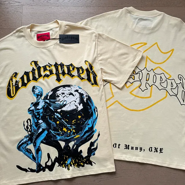 Godspeed Graphic Print Double-Sided T-Shirt 4