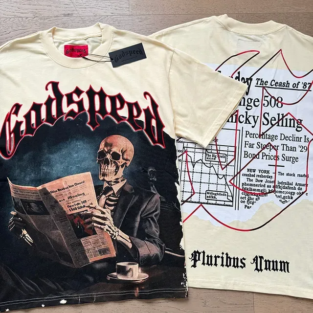 Godspeed Graphic-Print Off-White Double-Sided T-Shirt 4