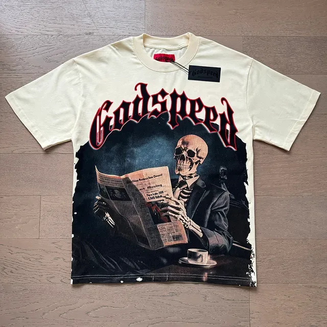 Godspeed Graphic-Print Off-White Double-Sided T-Shirt 5