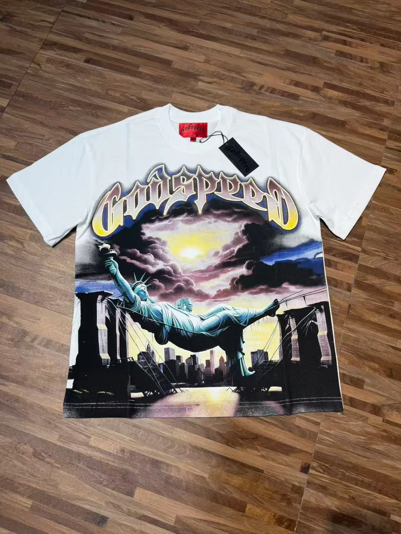 Godspeed Graphic Print Oversized T-Shirt 2