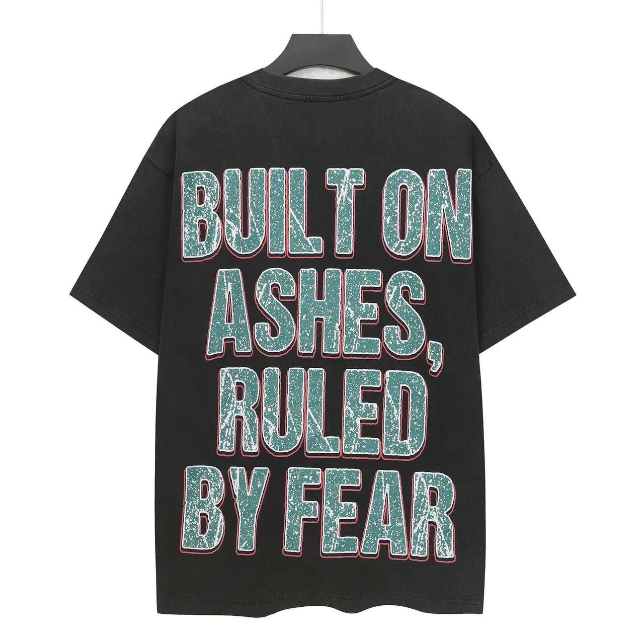 Godspeed Oversized Double-Sided Graphic Print Black T-Shirt 3
