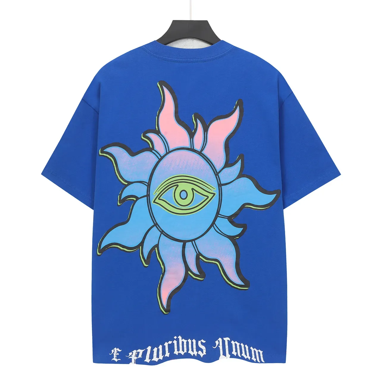 Godspeed Oversized Double-Sided Graphic Print Blue T-Shirt 3