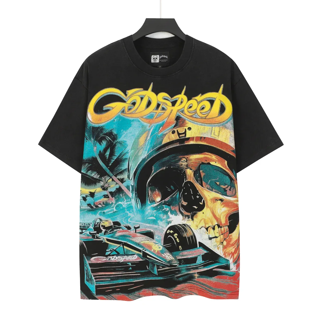 Camiseta Godspeed oversized com estampa gráfica 2