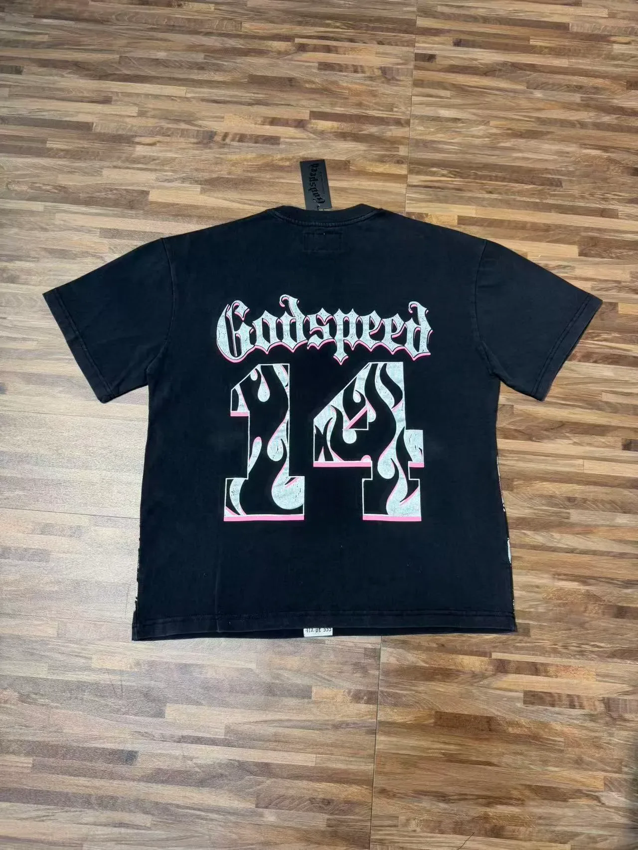 Godspeed Skeleton Basketball Graphic Black T-Shirt 3