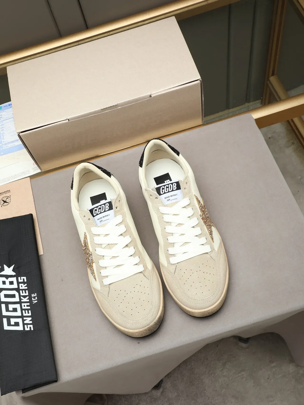 Golden Goose Ball Star Glitter Star Off-White sneakers lifestyle 2