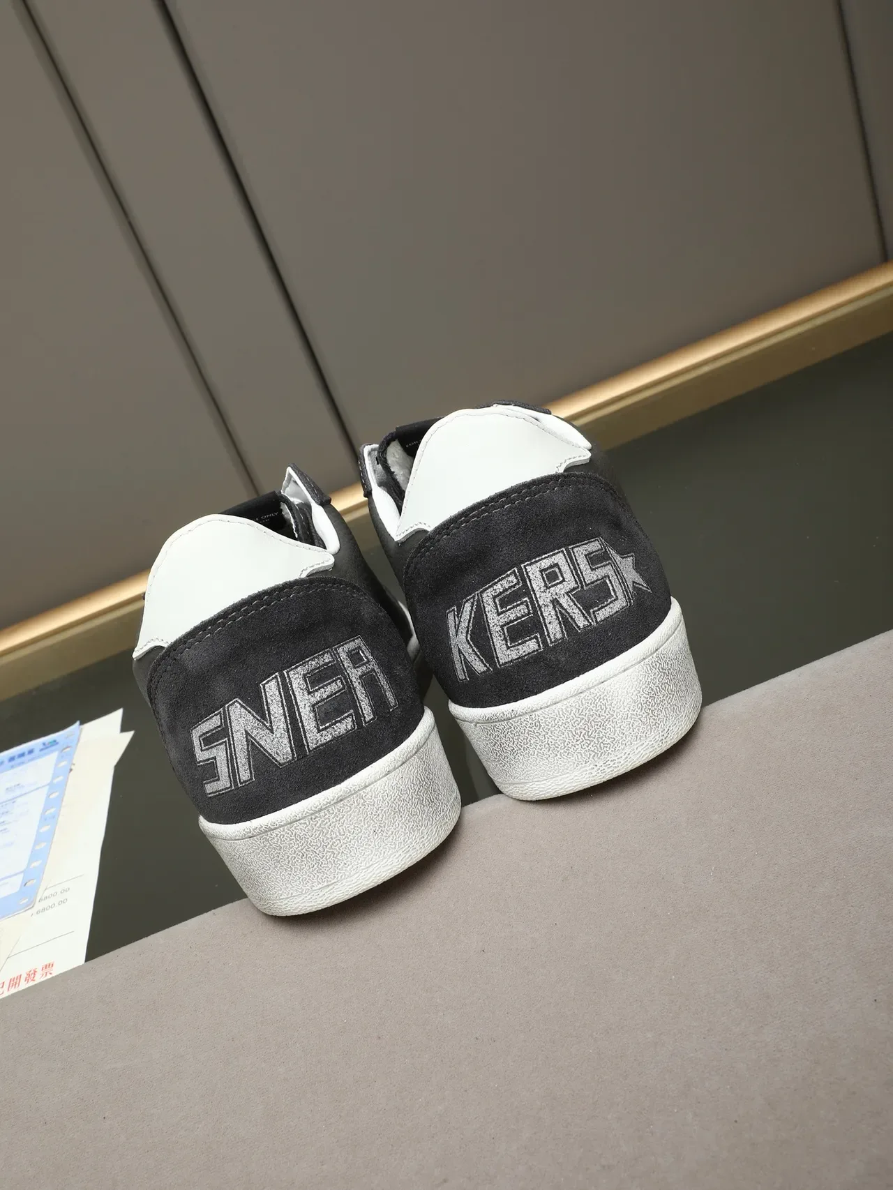 Golden Goose Ball Star Gray and White Star Lifestyle Sneakers 3