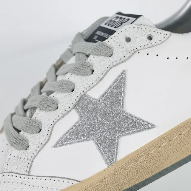 Golden Goose Ball Star White Glitter Star Lifestyle Sneakers 6