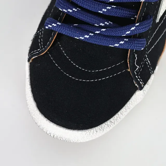 Golden Goose Black Brown Suede Upper Distressed White Toe Cap Lifestyle Sneakers 5