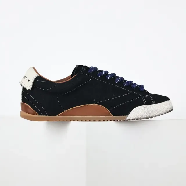Golden Goose Black Brown Suede Upper Distressed White Toe Cap Lifestyle Sneakers 7