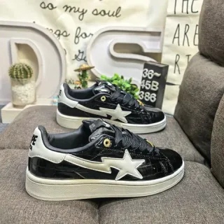 Golden Goose Super-Star Black Glossy Croc Star Lifestyle Sneakers