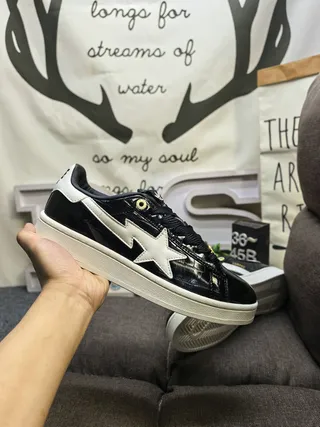 Golden Goose Super-Star Chaussures Lifestyle Noir Brillant Star Croc 5